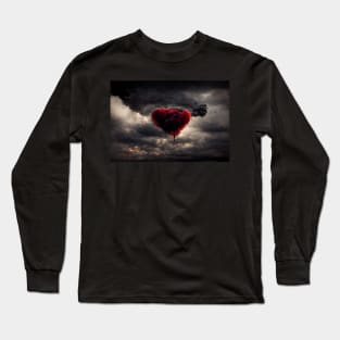 Broken Heart in the Clouds /  Broken Hearts Unwind Designs Long Sleeve T-Shirt